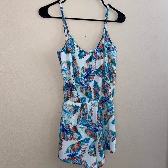 Super cute white y2k floral bottoms Linen romper goin out hipster sleeveless top - Picture 15 of 15